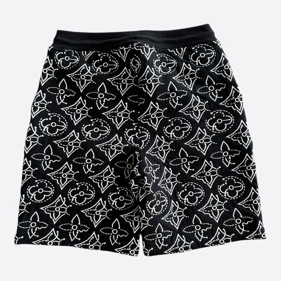 Louis Vuitton Black & White NBA Monogram Shorts - Picture 2 of 8
